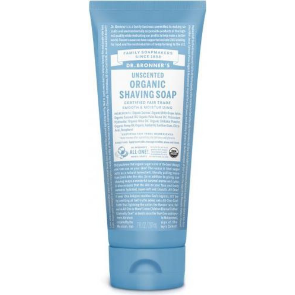 Dr. Bronner, Unscented Shaving Soap 208ml